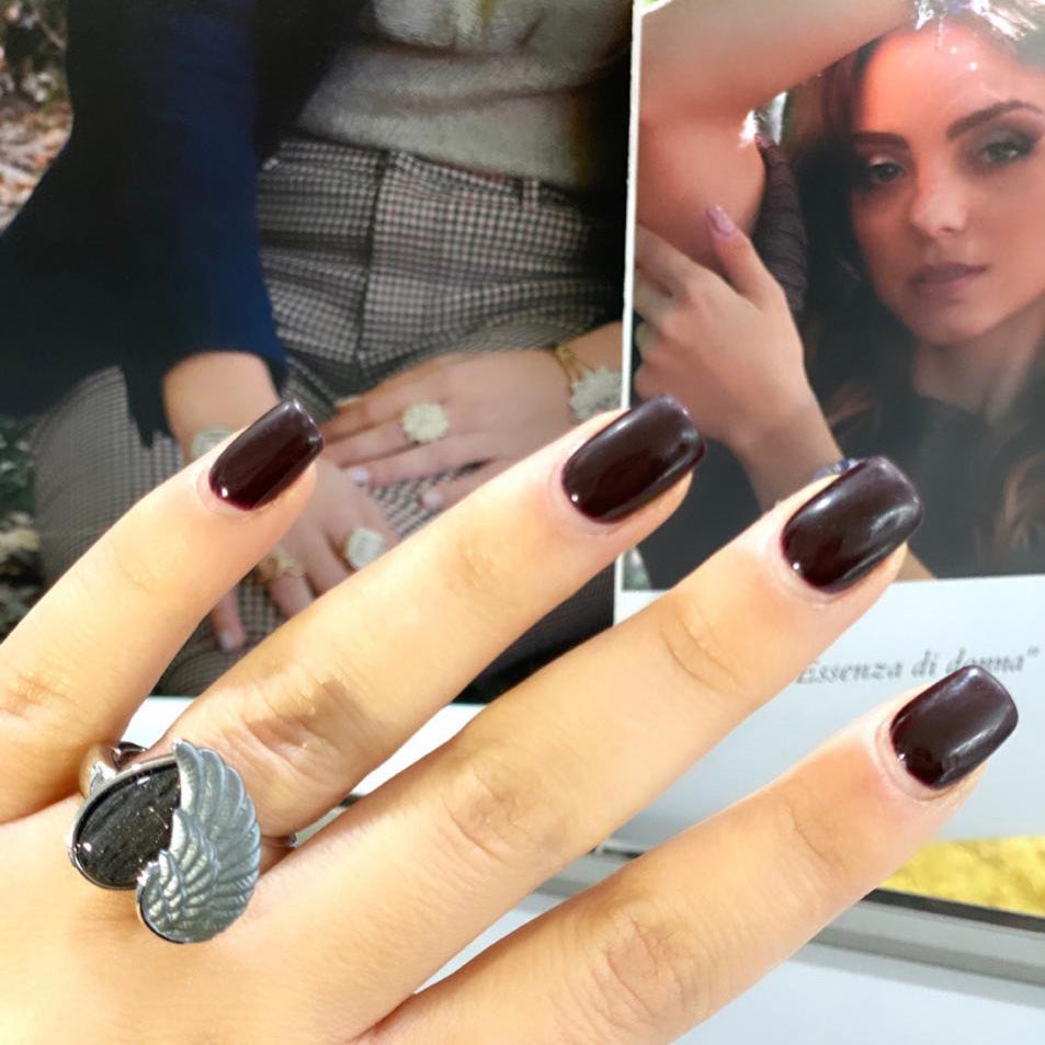 Anello Velvet Cuore Alexarte, taglia unica, con cuore centrale, cristalli e placcature oro/argento, artigianato italiano, stile romantico.