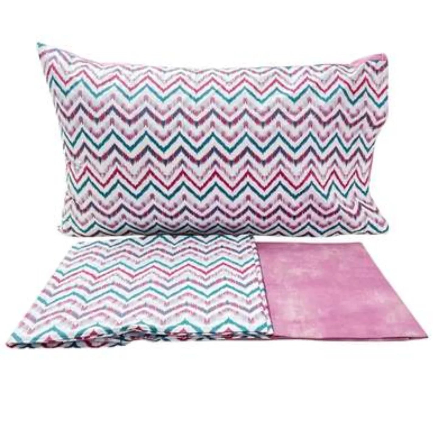 Completo Lenzuola Casa Giulia Chevron Singolo Percalle di Cotone - The King Luxury