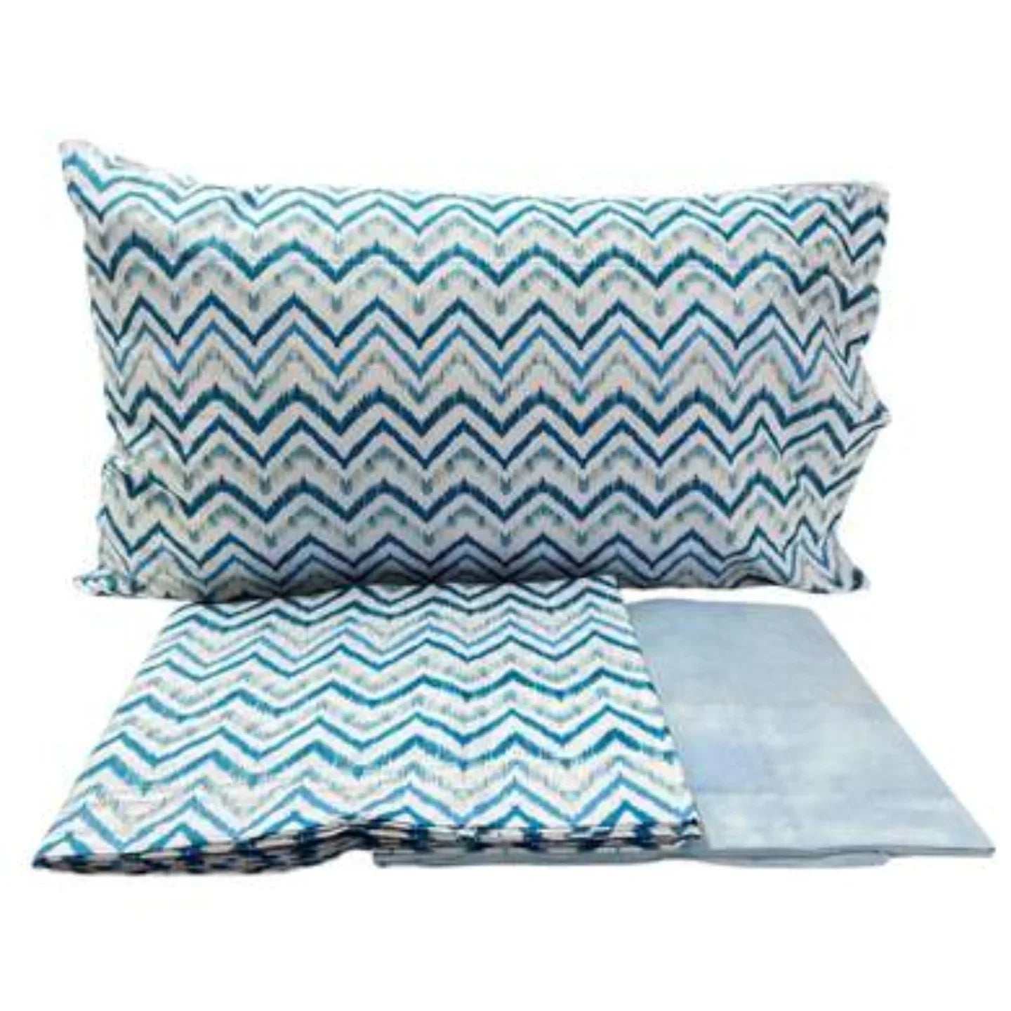 Completo Lenzuola Casa Giulia Chevron Singolo Percalle di Cotone - The King Luxury