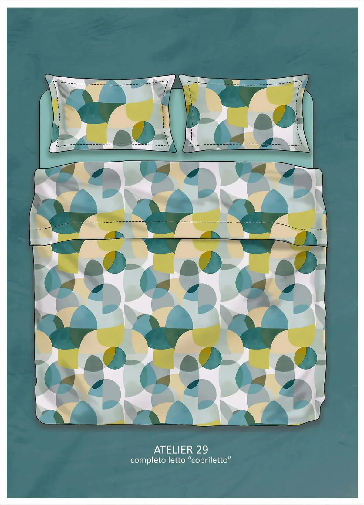 Completo Lenzuola Cotone Randi Atelier 29 Matrimoniale – Percalle - The King Luxury