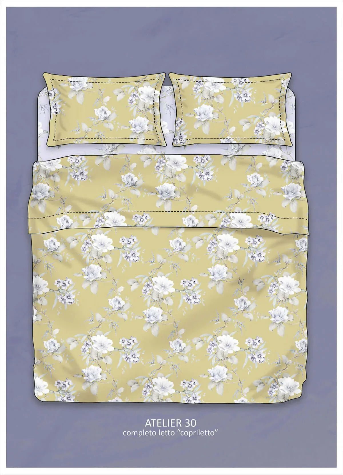 Completo Lenzuola Cotone Randi Atelier 30 Matrimoniale – Percalle - The King Luxury