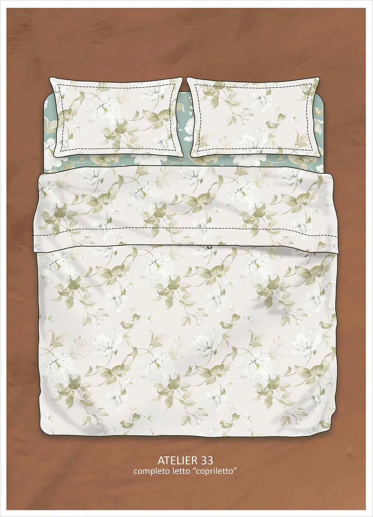 Completo Lenzuola Cotone Randi Atelier 33 Matrimoniale – Percalle - The King Luxury