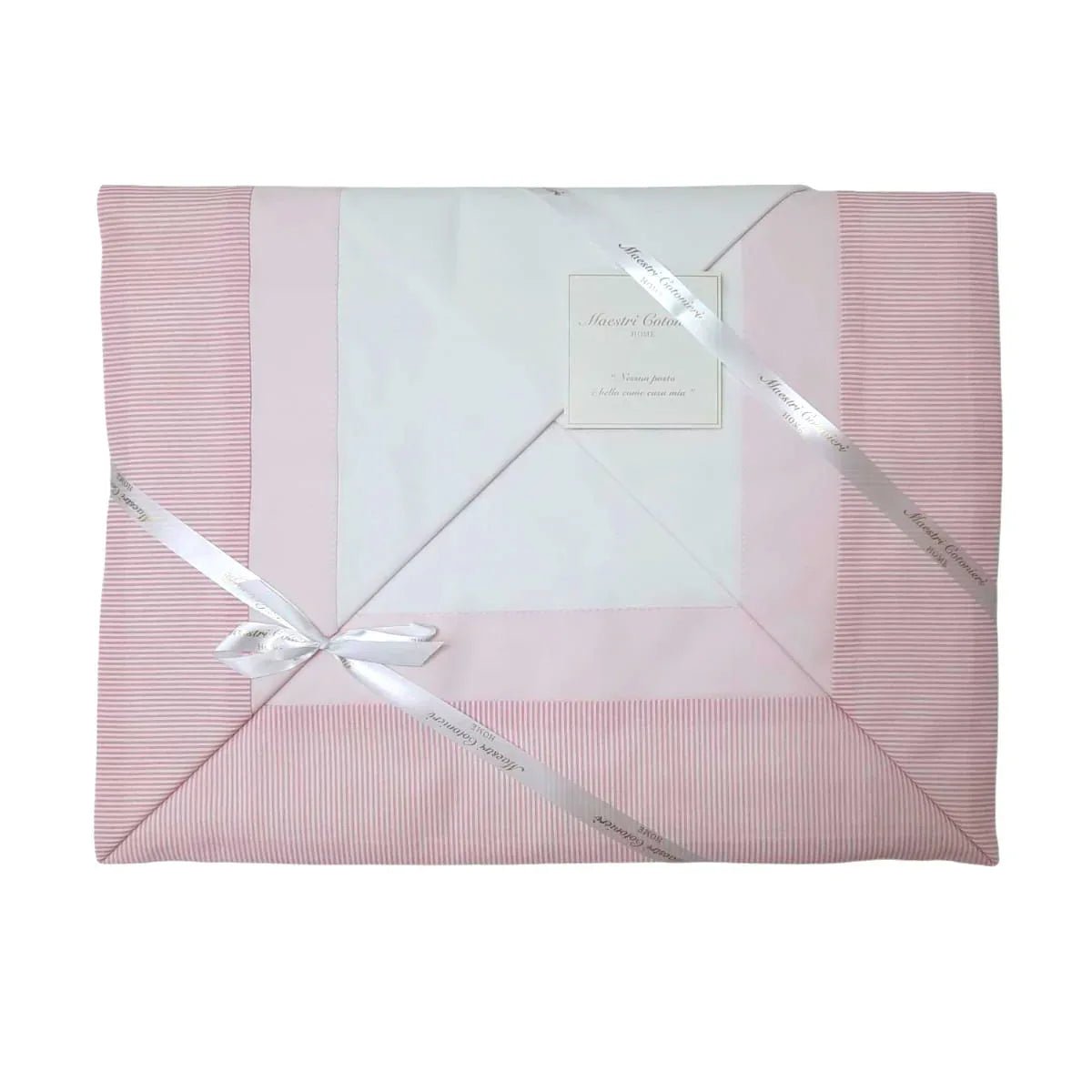 Completo Lenzuola Maestri Cotonieri Toscana geometria Matrimoniale Cotone - The King Luxury