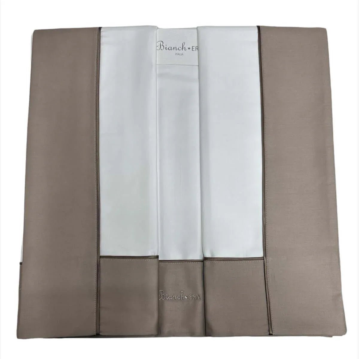 Completo Lenzuola Matrimoniale Eria Bordi Cotone con Ricamo - The King Luxury