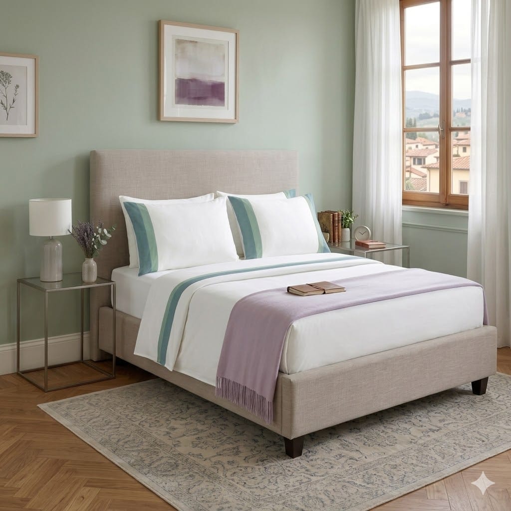 Completo Lenzuola Matrimoniale Vomero in Cotone Maestri Cotonieri - The King Luxury