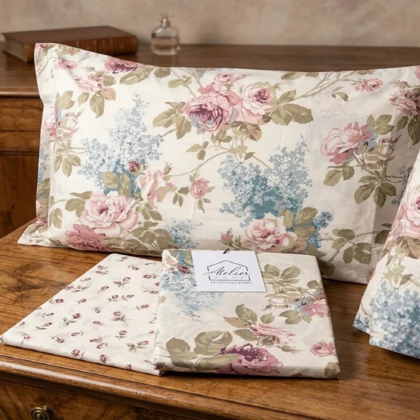 Completo Lenzuola Tessitura Randi Atelier 37 Matrimoniale Percalle di Cotone - The King Luxury