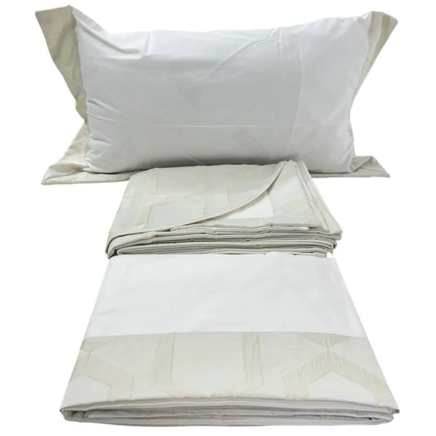 Copriletto + Lenzuolo Matrimoniale Alexander Tuscany Home Esagono – Jacquard 260x260 cm - The King Luxury