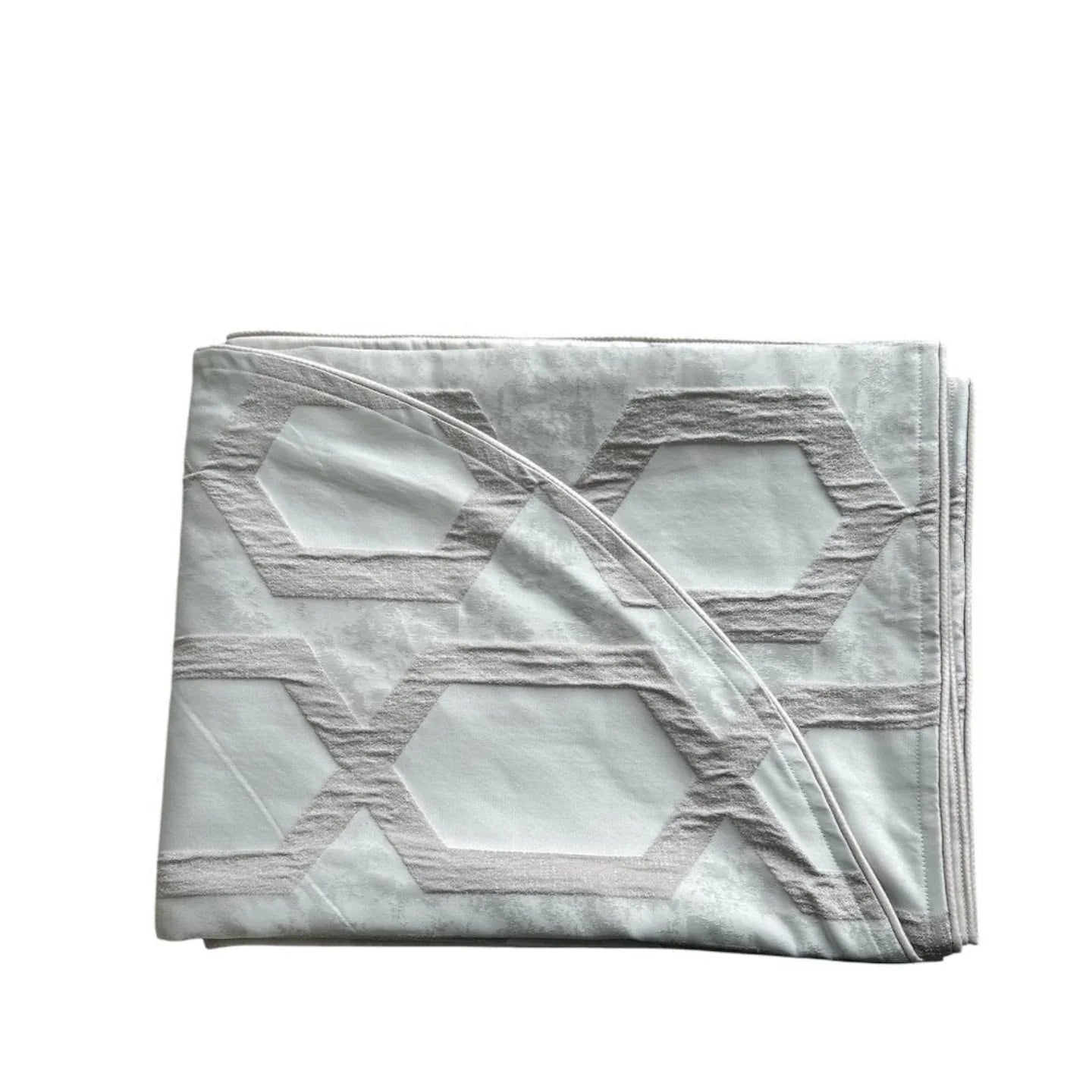 Copriletto Matrimoniale Alexander Tuscany Home Esagoni – Jacquard 260x260 cm - The King Luxury