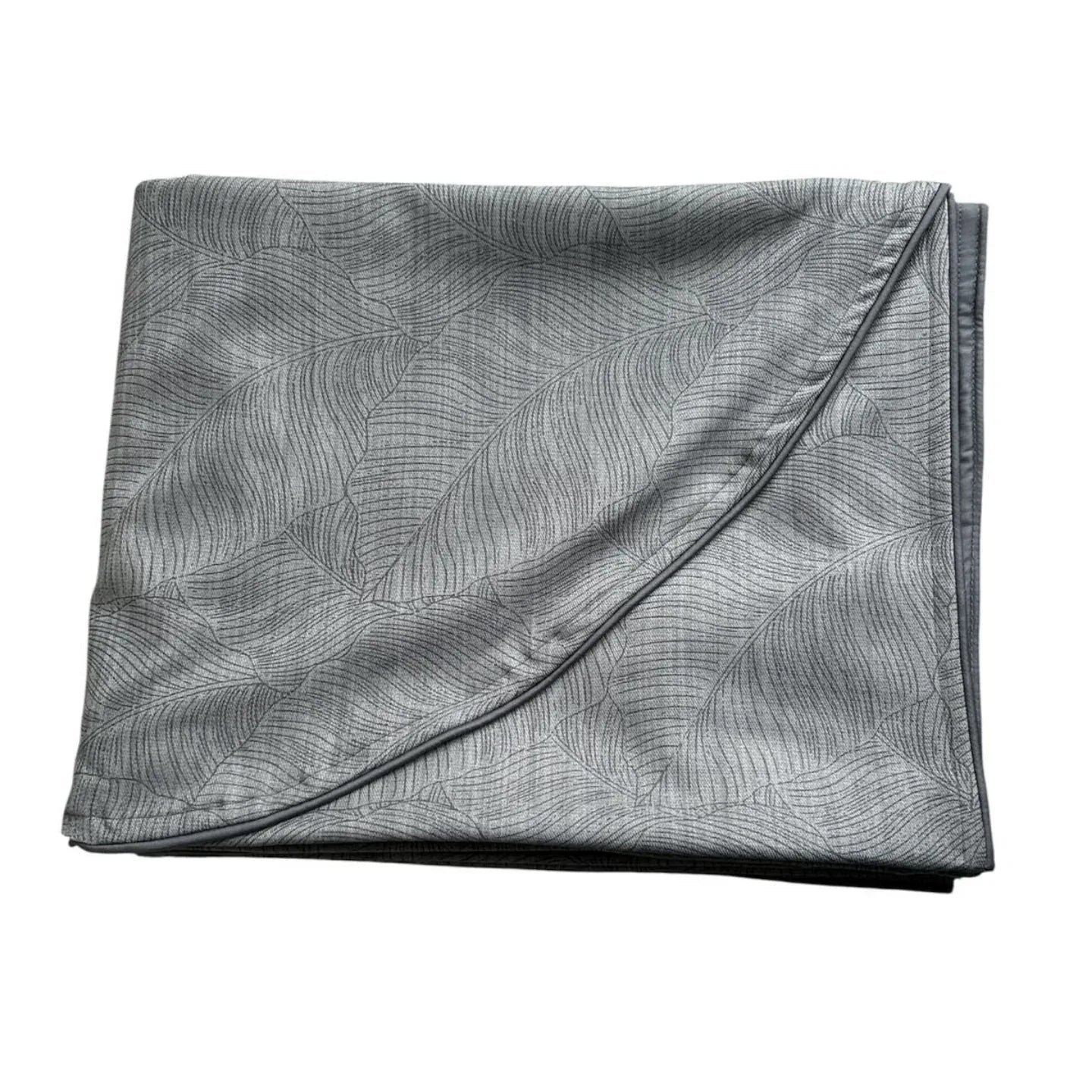 Copriletto Matrimoniale Alexander Tuscany Home Foglie – Jacquard 260x260 cm - The King Luxury