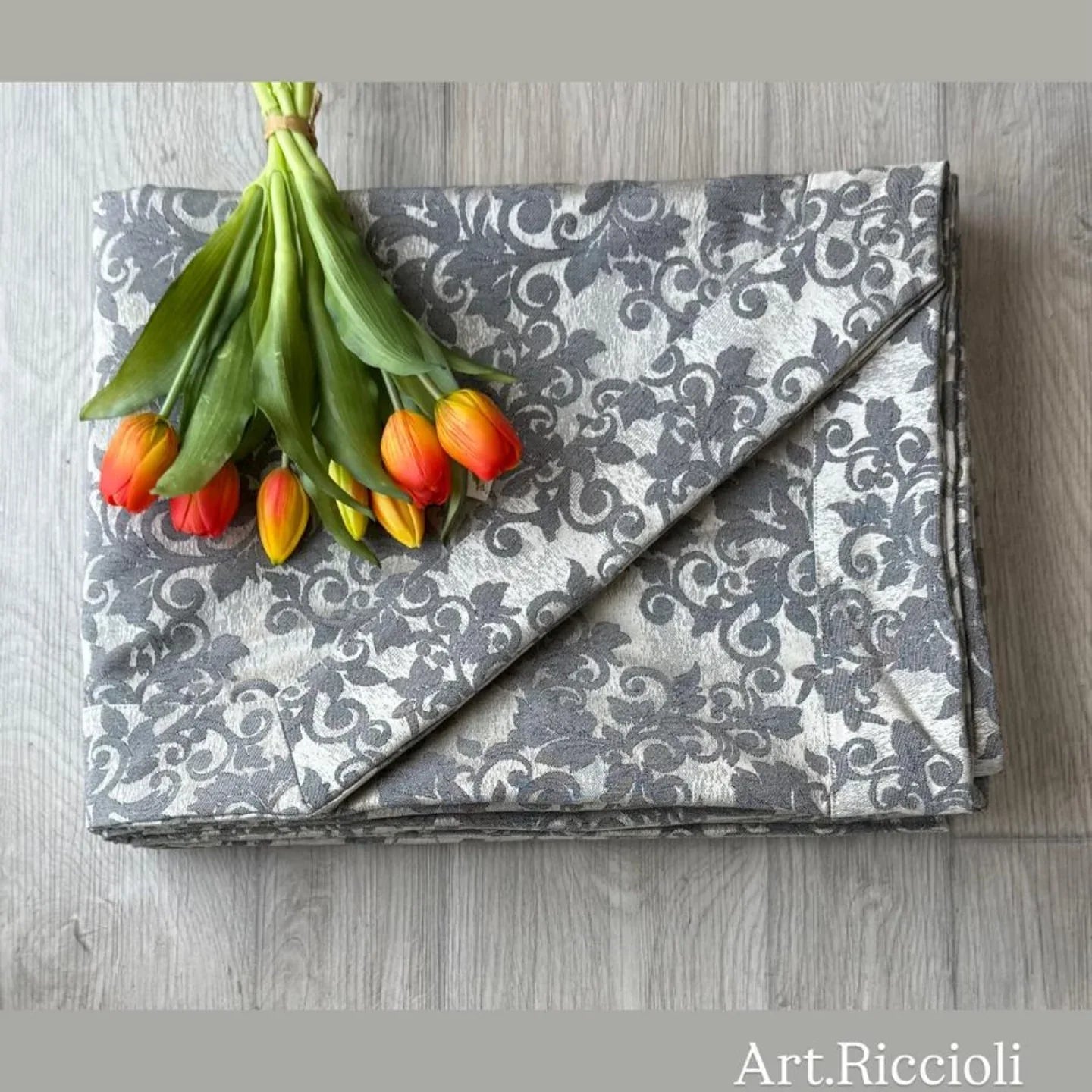 Copriletto Matrimoniale Alexander Tuscany Home Riccioli – Jacquard 260x260 cm - The King Luxury