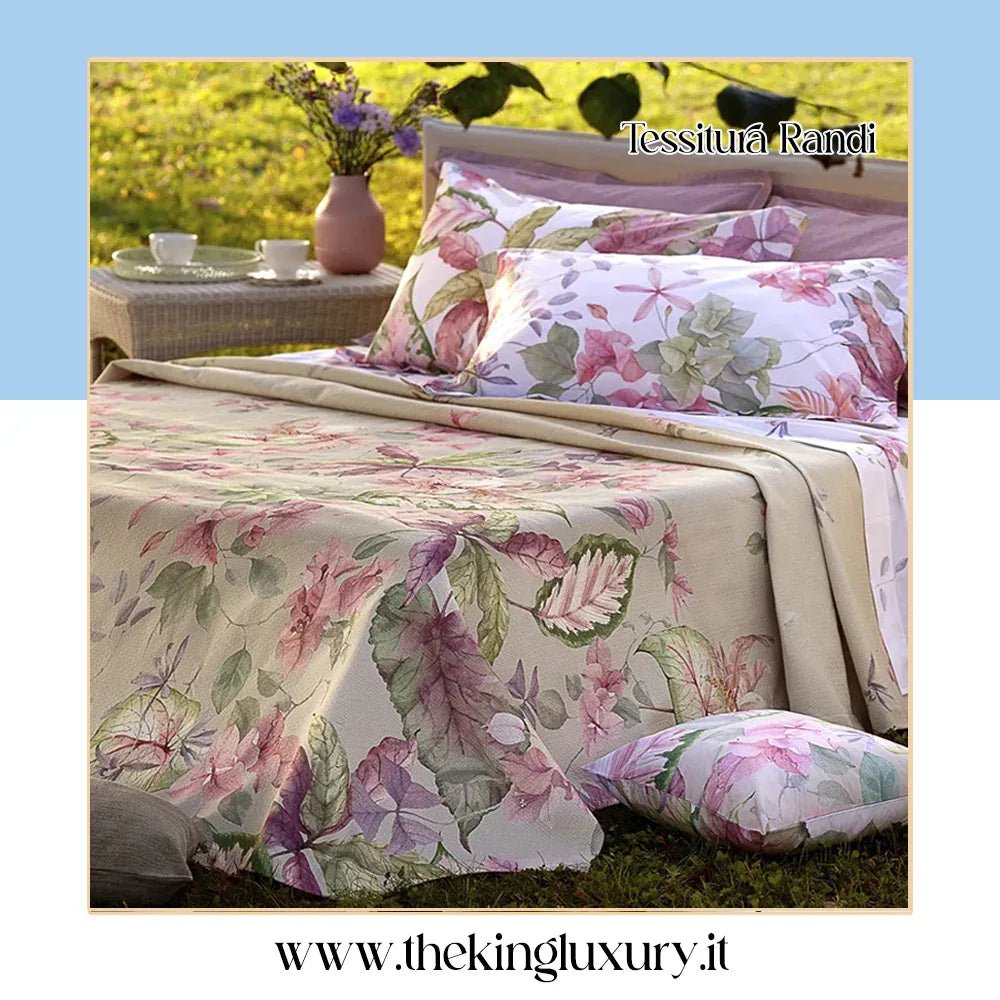 Copriletto Matrimoniale Sentosa Tessitura Randi in Cotone - The King Luxury