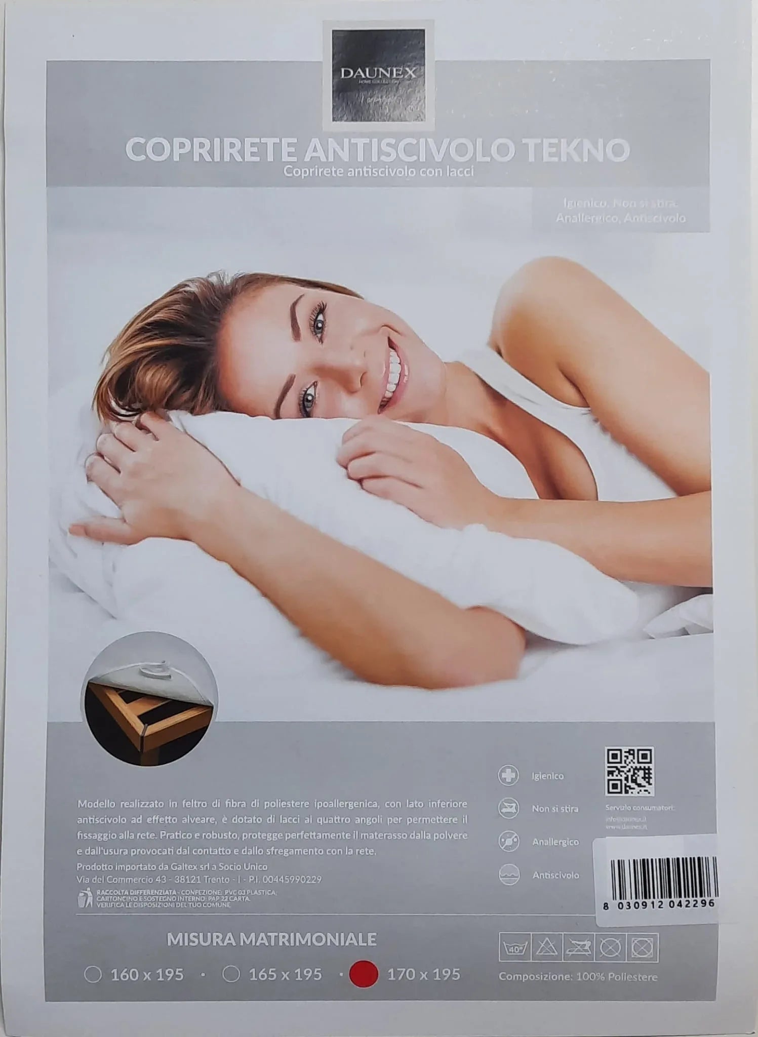 Coprirete Daunex Tekno 170x195 cm - The King Luxury