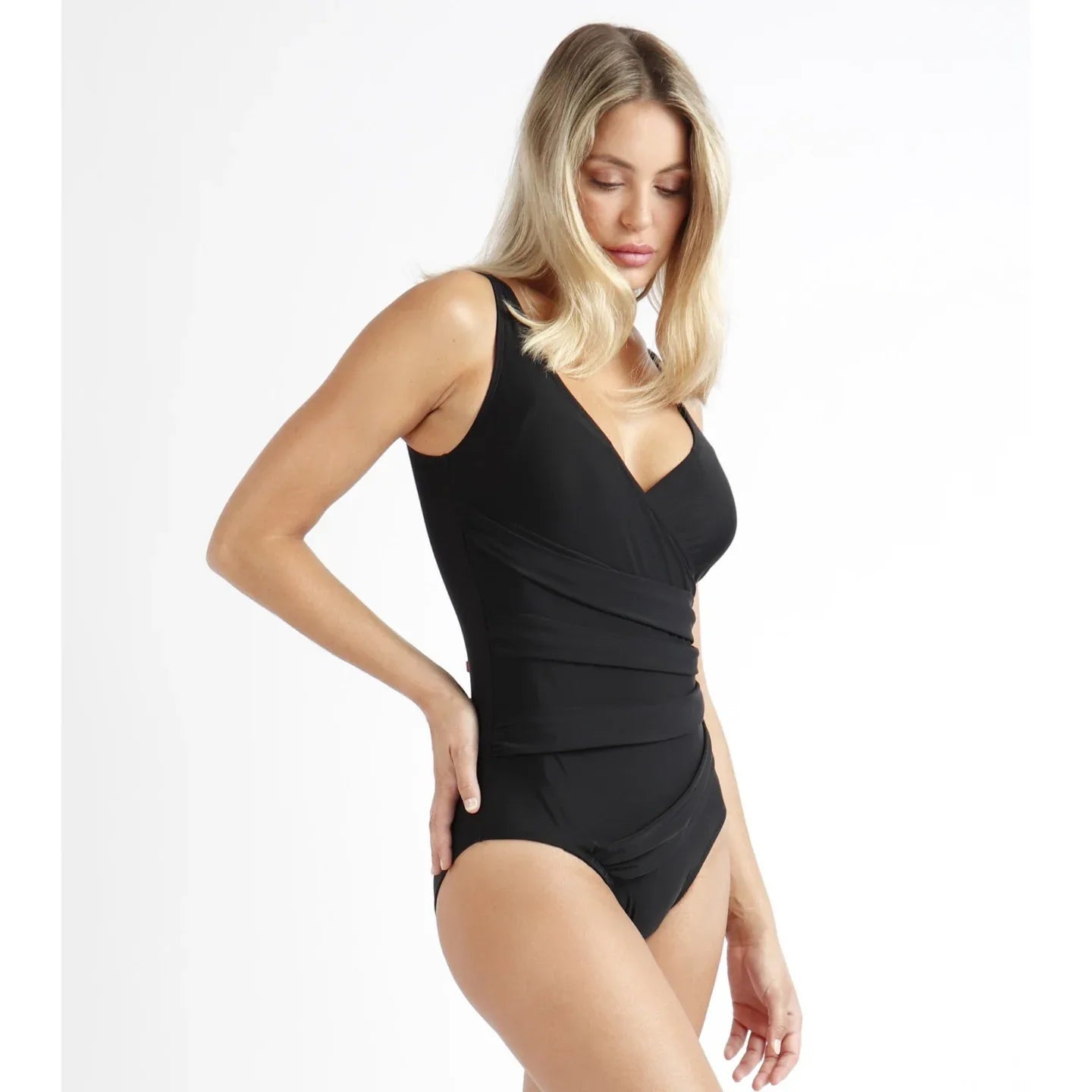 Costume da Bagno Donna Admas 11423 - 0 Curvy Riduttore con Nodo Blu - The King Luxury