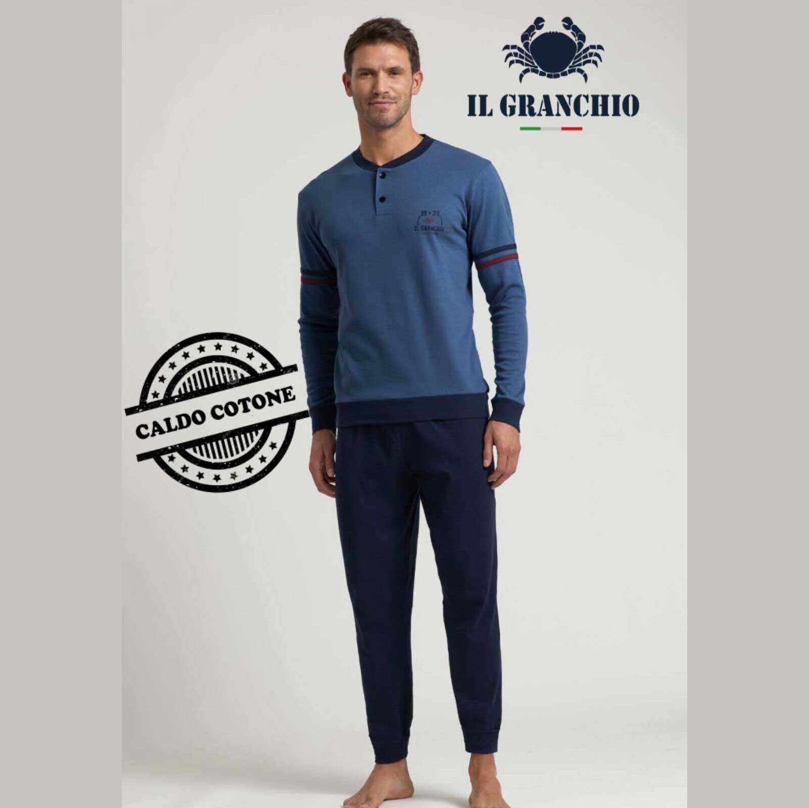 Pigiama Autunno/Inverno Uomo Il Granchio GP2053 Cotone