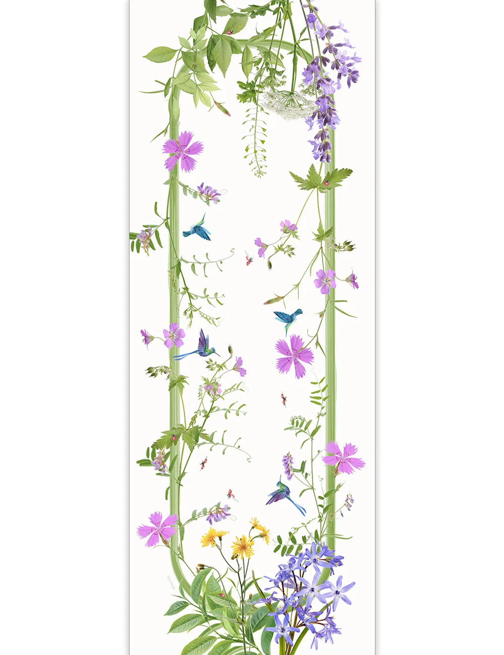 Runner Tessitura Randi Fiori di campo 50x150 cm Cotone