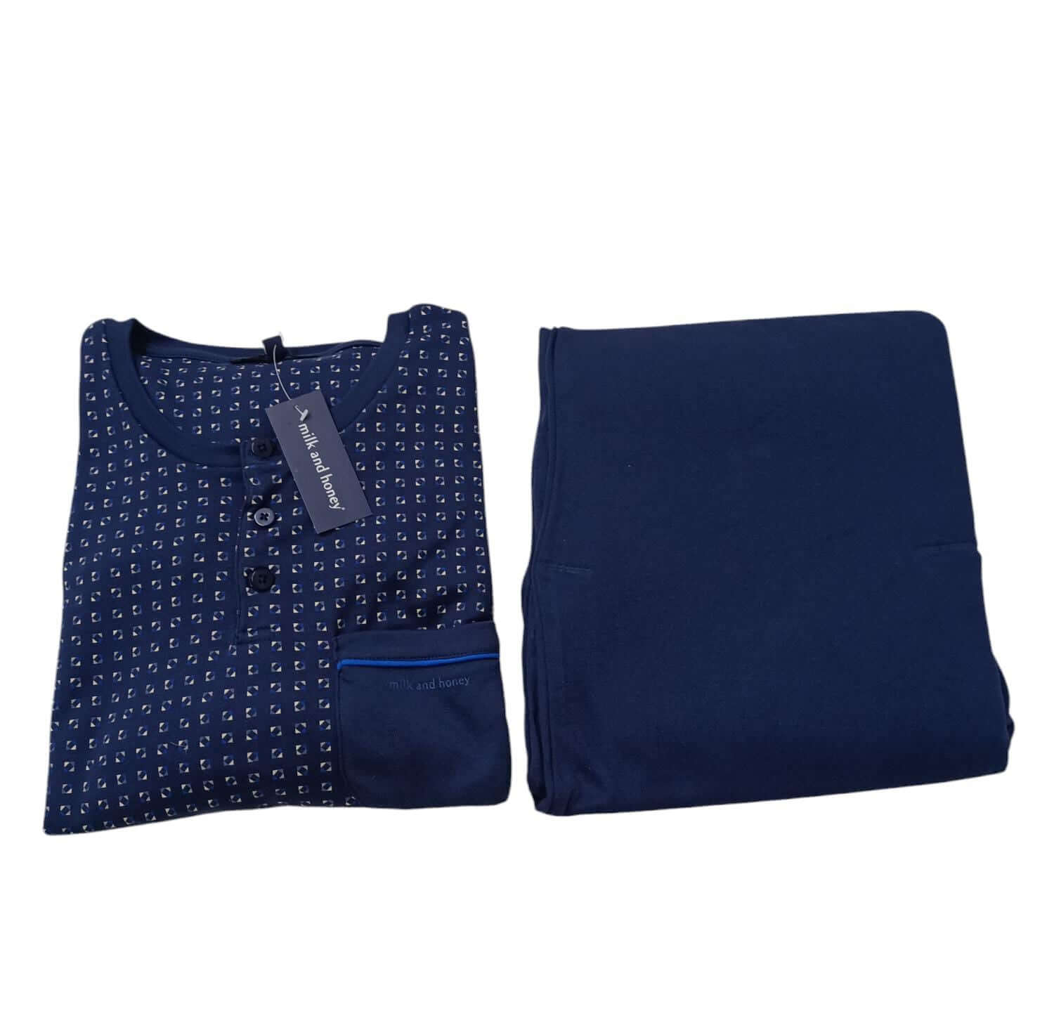 Pigiama Uomo Milk And Honey Square S Cotone interlock