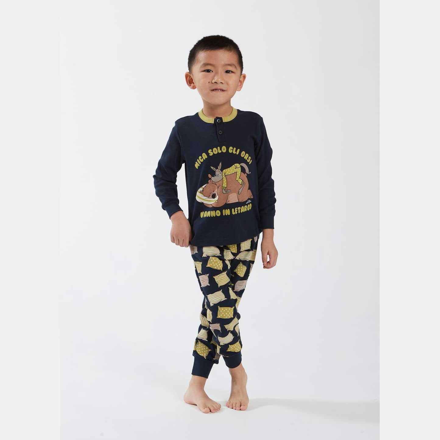 Pigiama Primavera/Estate Bimbo Happy People Letargo 9/10 anni 100% Cotone