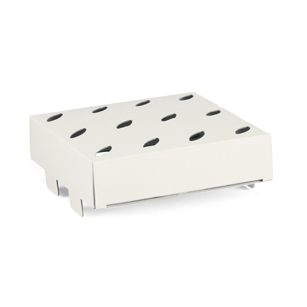 Inserto Disney bianco 16,5x16,5x2 cm in cartoncino accoppiato con 12 fori, perfetto per scatola Cono Busta, accessorio bomboniera elegante