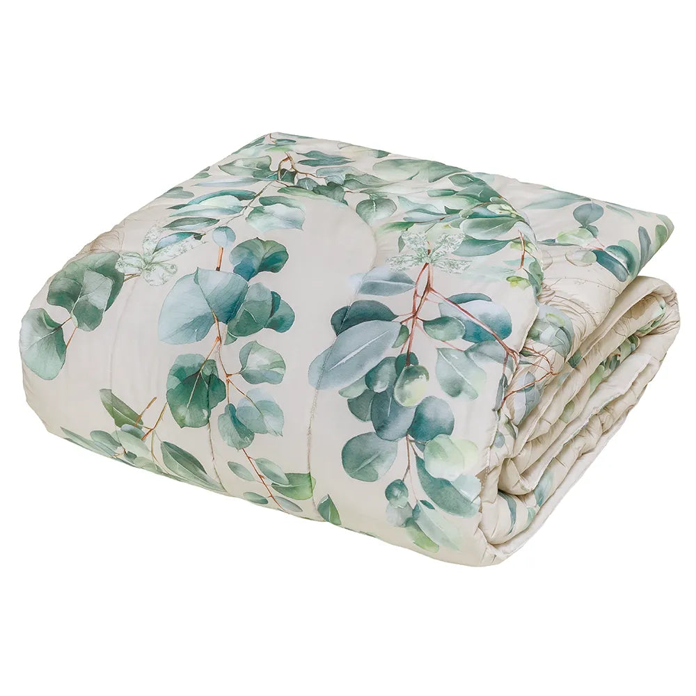 Trapunta Matrimoniale Tessitura Randi Laurel – 270x270 cm – Percalle di Cotone 200 TC