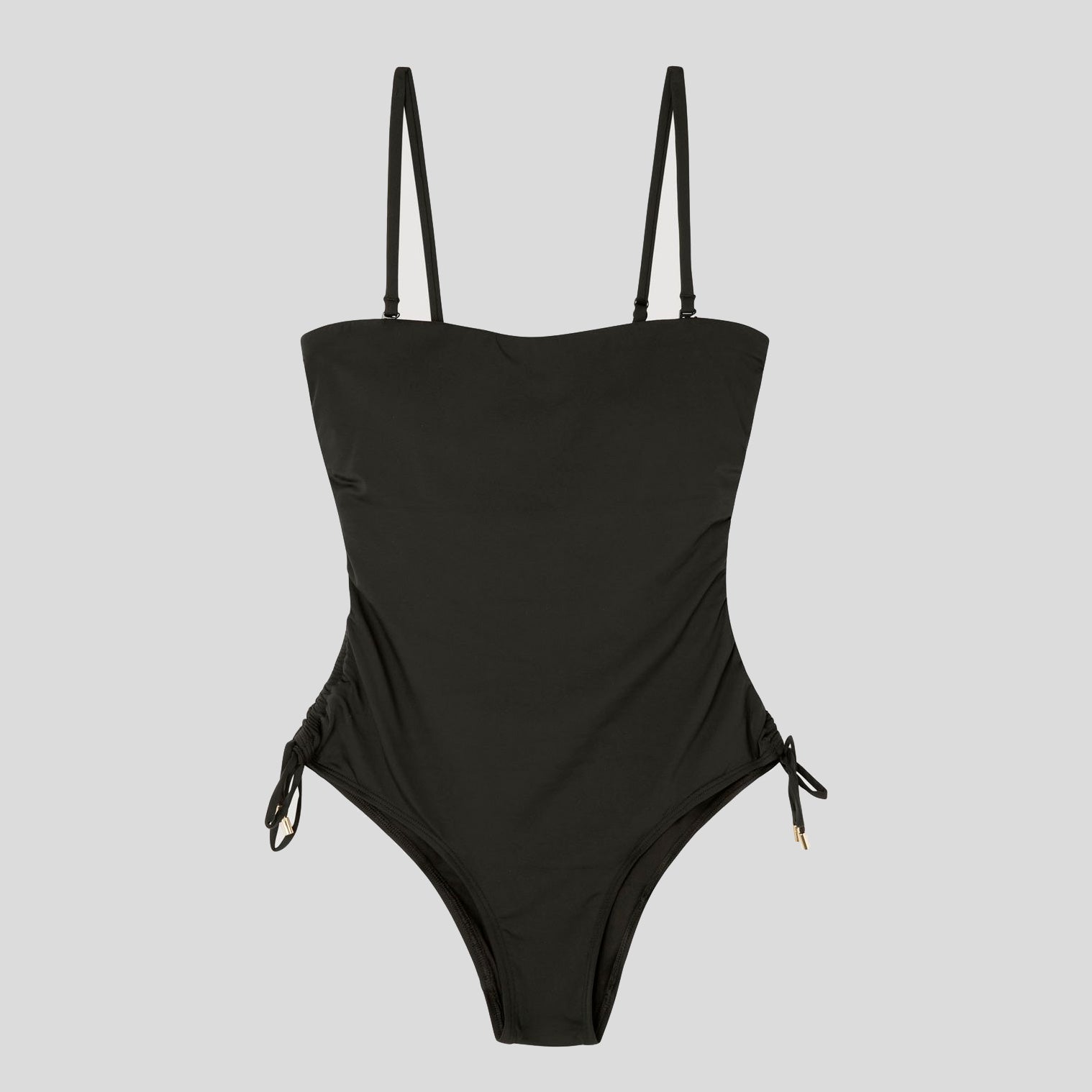 Costume intero donna Gisela tinta unita con design staccabile, tessuto elasticizzato e vestibilità elegante