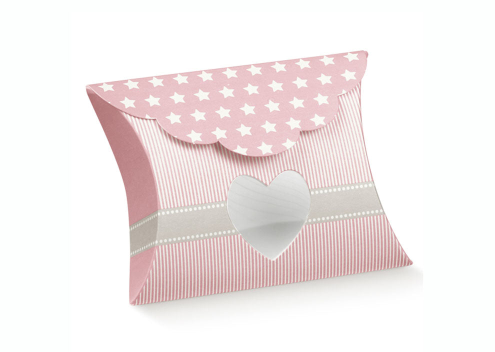 Scatolina Nascita Bimba Busta Florentina Star Rosa