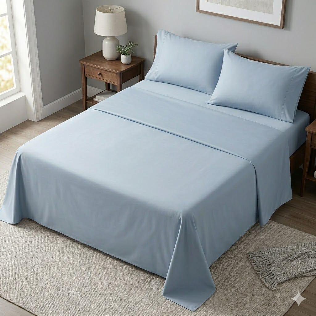 Lenzuola Matrimoniale Tinta Unita Maestri Cotonieri Cotone - The King Luxury