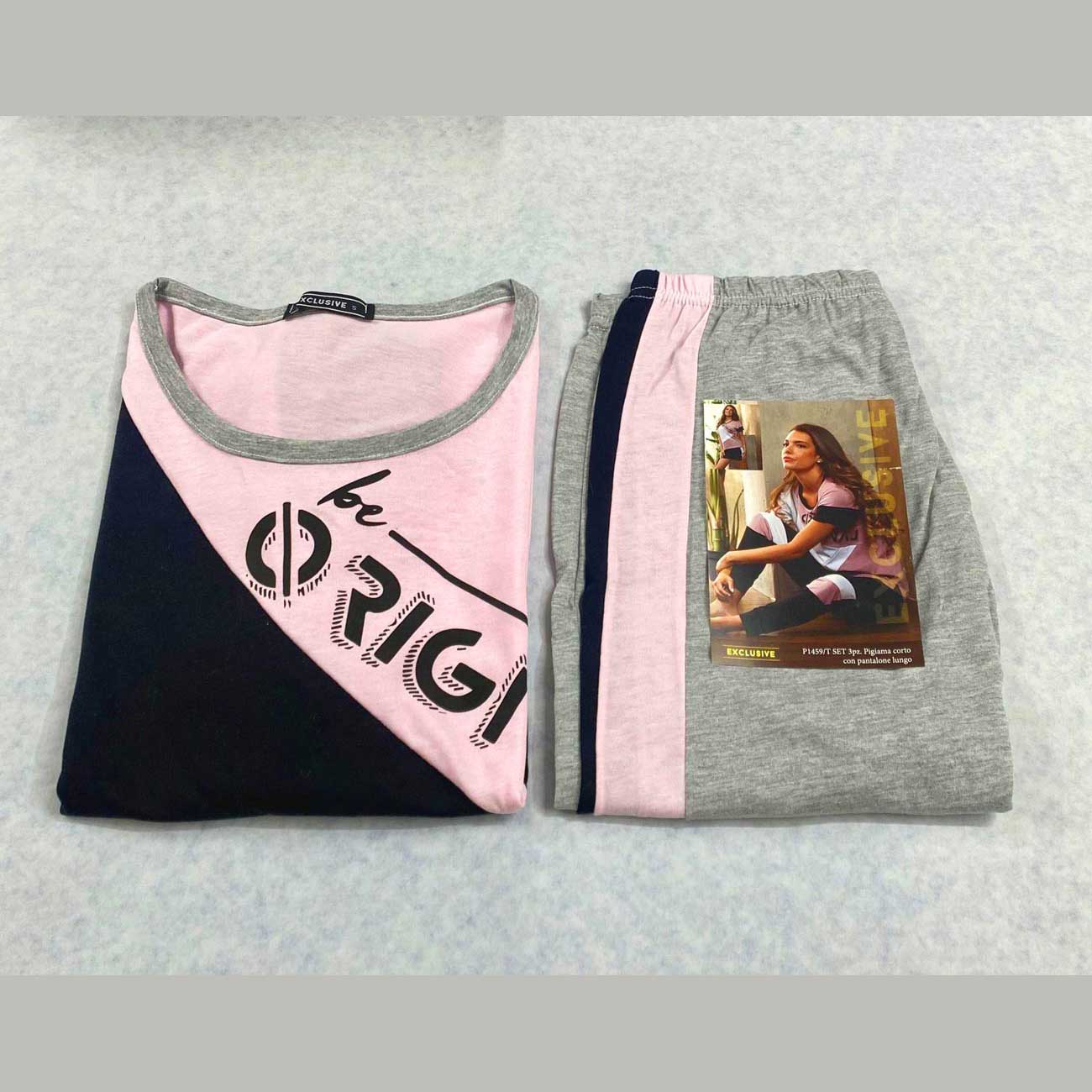 Pigiama Primavera/Estate Donna Exclusive P1459/T M Cotone