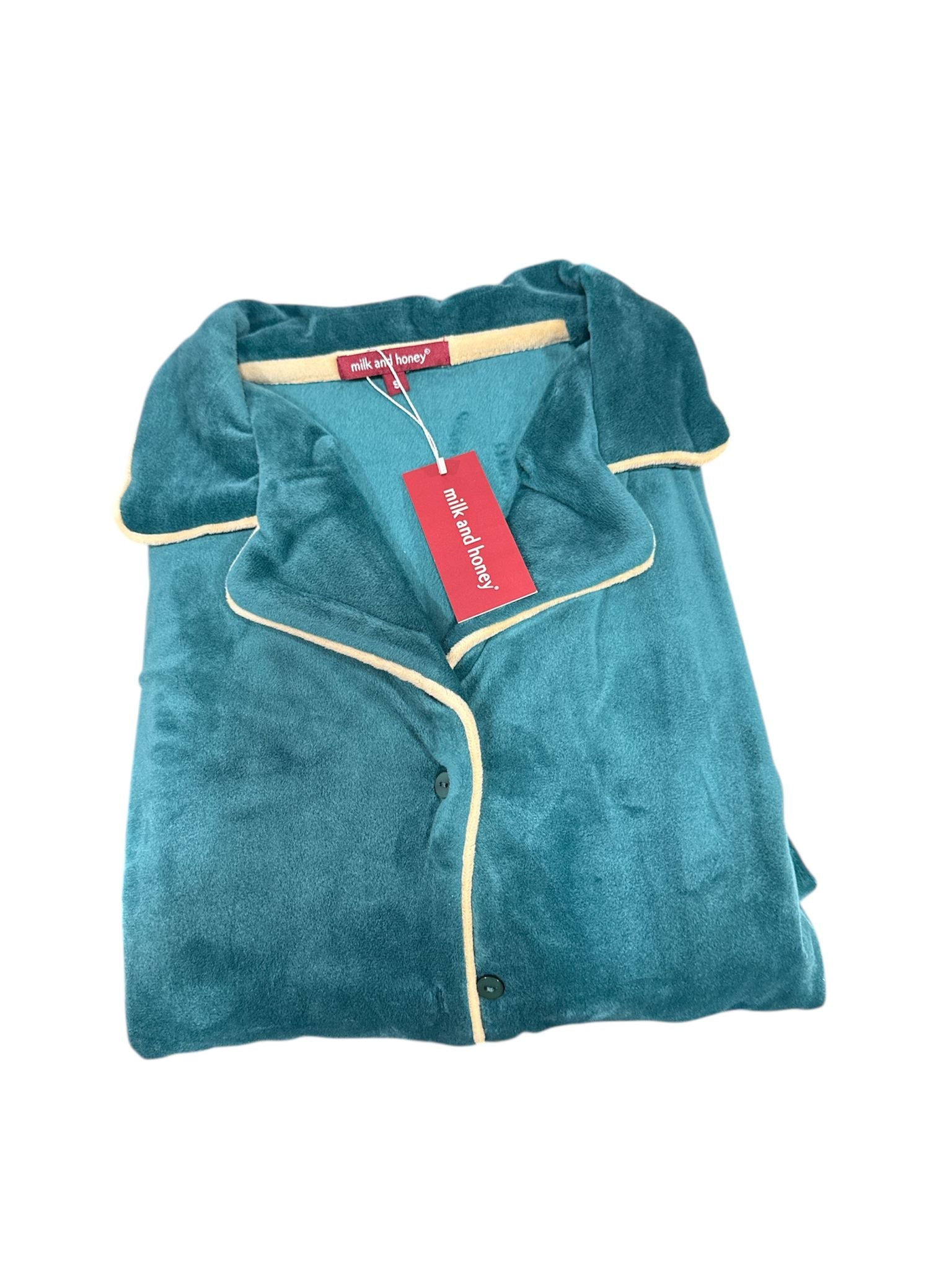 Pigiama Donna Milk and Honey Humble – Tuta in Ciniglia con Bottoni – Made in Italy