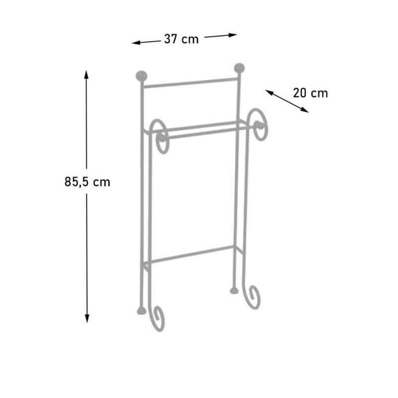 Porta Asciugamani Ceart Riccio Metallo