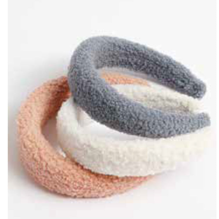 Cerchietto Frontino Admas 69031S in tre colori eleganti, 100% poliestere, accessorio moda capelli donna.