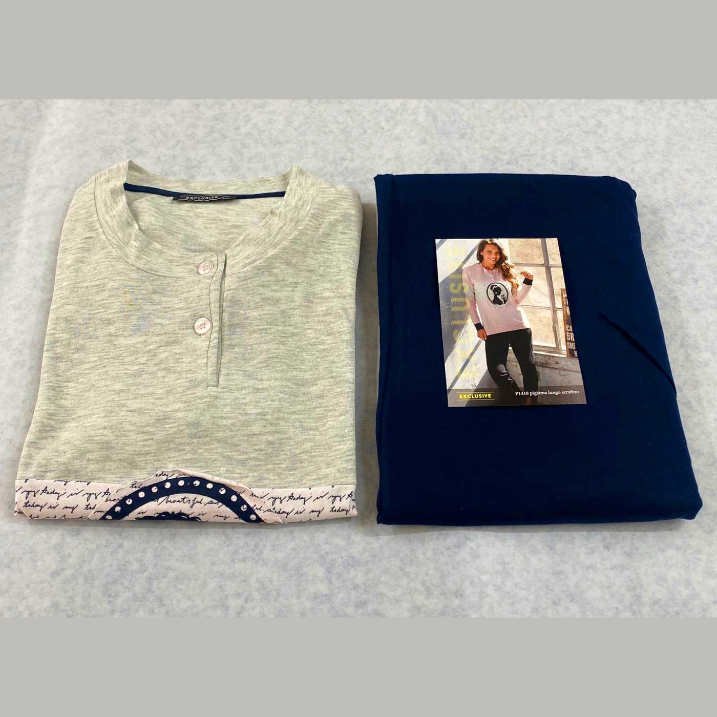 Pigiama Primavera/Estate Donna Exclusive P1418 S Cotone