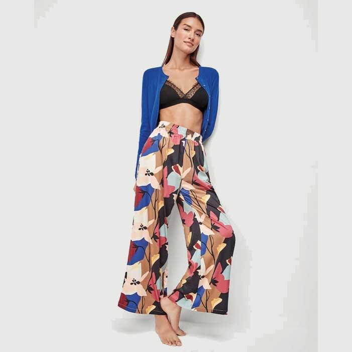 Pantalone Largo Gisela Stampato - The King Luxury