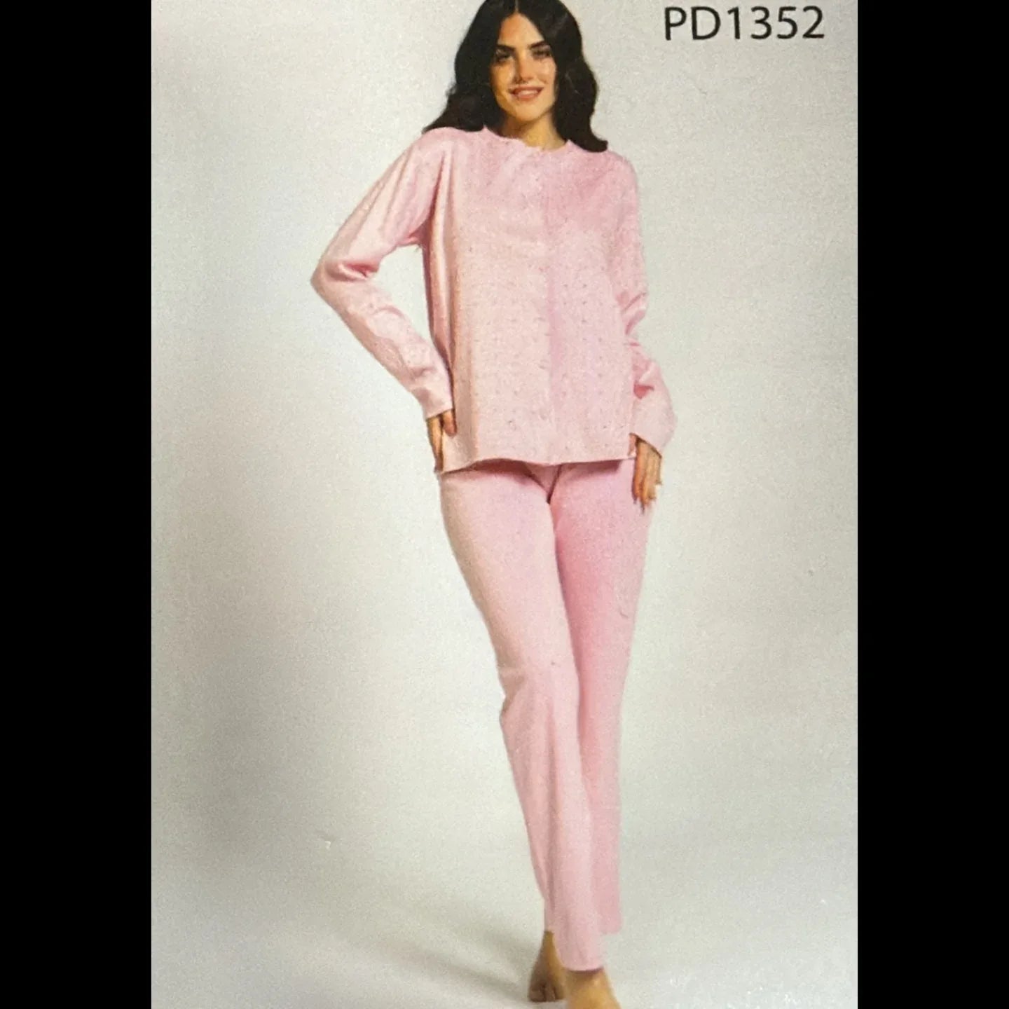 Pigiama Donna Autunno/Inverno Papalina PD1352 in Cotone Interlock – Made in Italy - The King Luxury