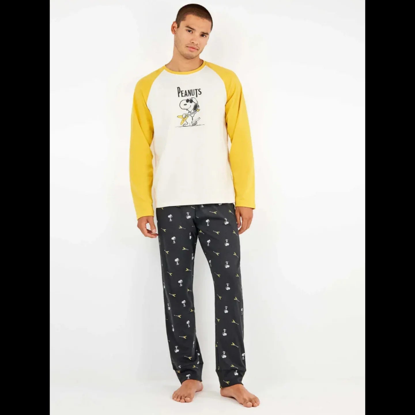 Pigiama Uomo Autunno/Inverno Gisela 2/20343S – Set Snoopy in Maglia Interlock - The King Luxury