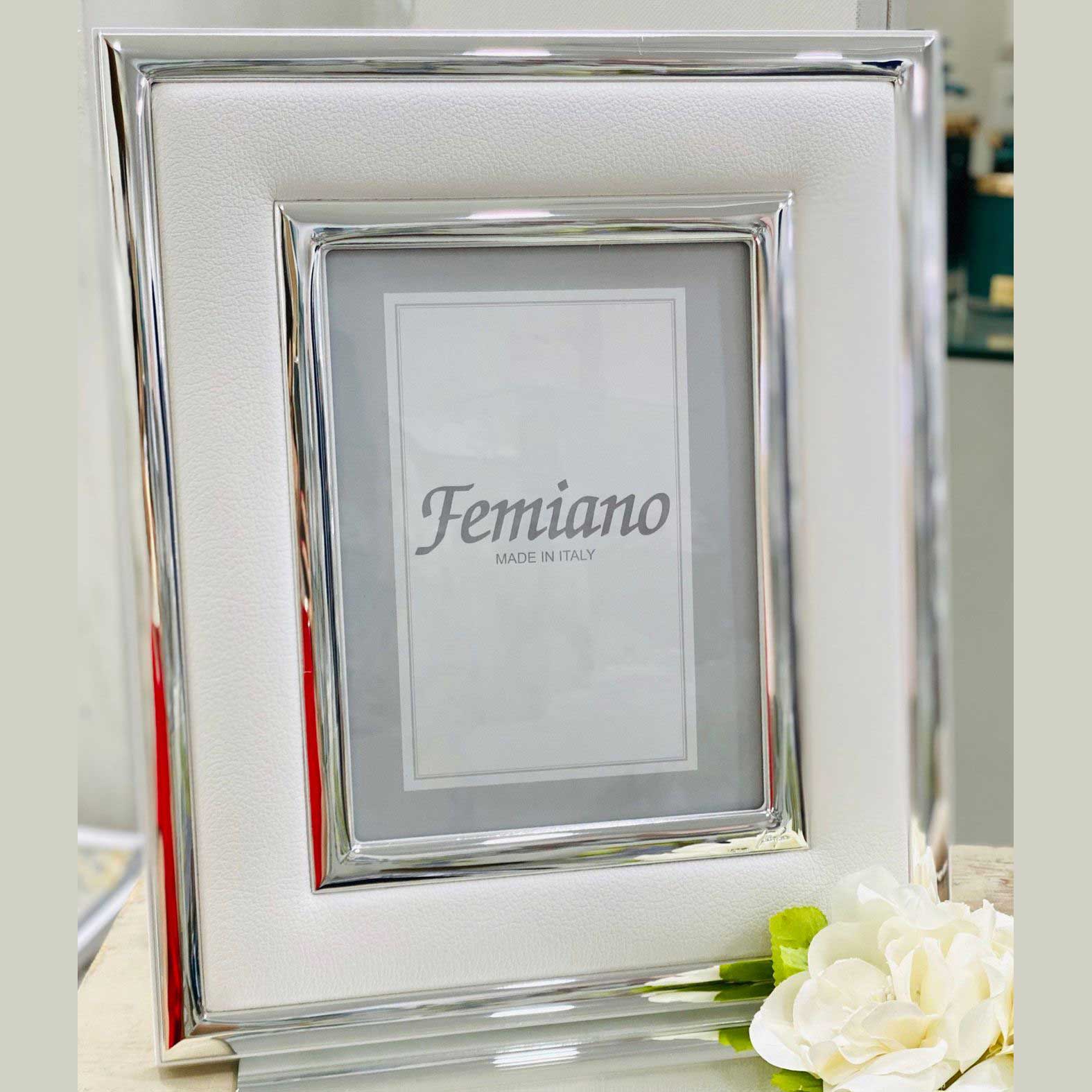 Portafoto Femiano Pelle bianca - The King Luxury