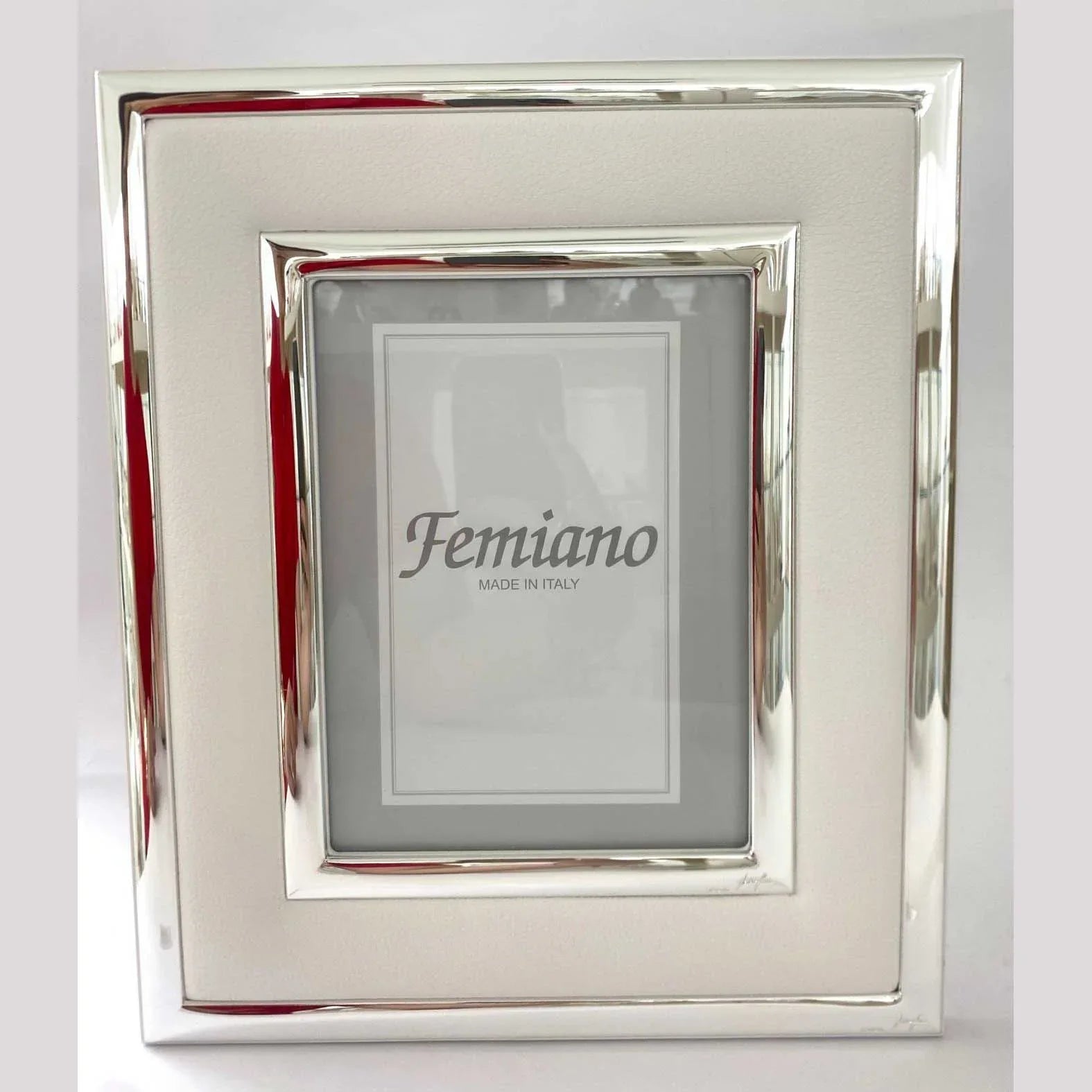 Portafoto Femiano Pelle bianca - The King Luxury