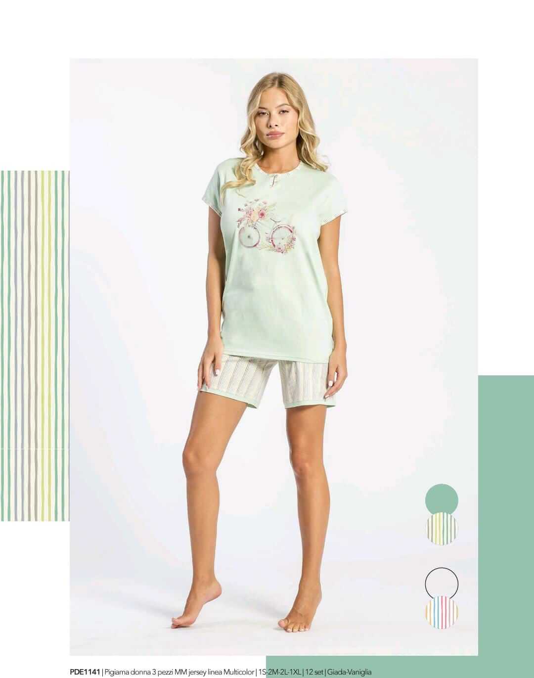 Pigiama Donna Primavera/Estate Milk And Honey Linea multicolor 54 Jersey