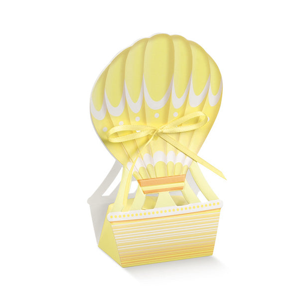 Scatolina Nascita Bimbo Bimba Mongolfiera Gialla Florentina