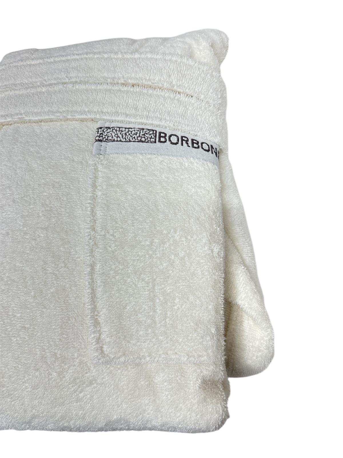 Accappatoio Lounge OP Borbonese con Cappuccio – 100% Spugna di Cotone Made in Italy