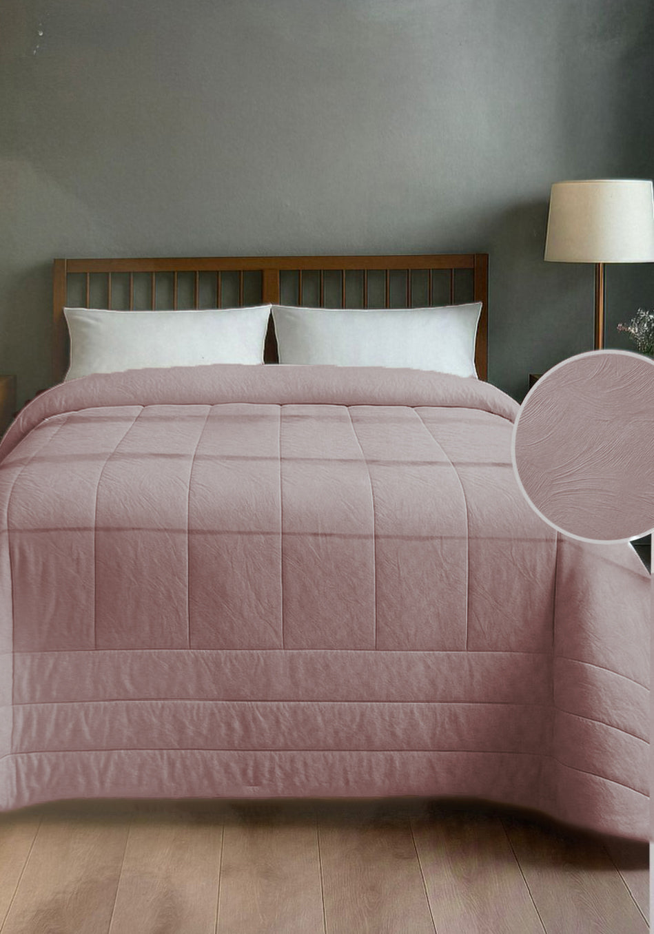 Trapunta Matrimoniale Velvet Jacquard Sisley 260x260 cm – Effetto Pennellatura