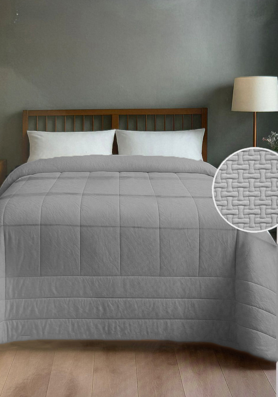 Trapunta 1 Piazza e 1/2 Velluto Jacquard Modrian – Effetto Martellato 220x260 cm