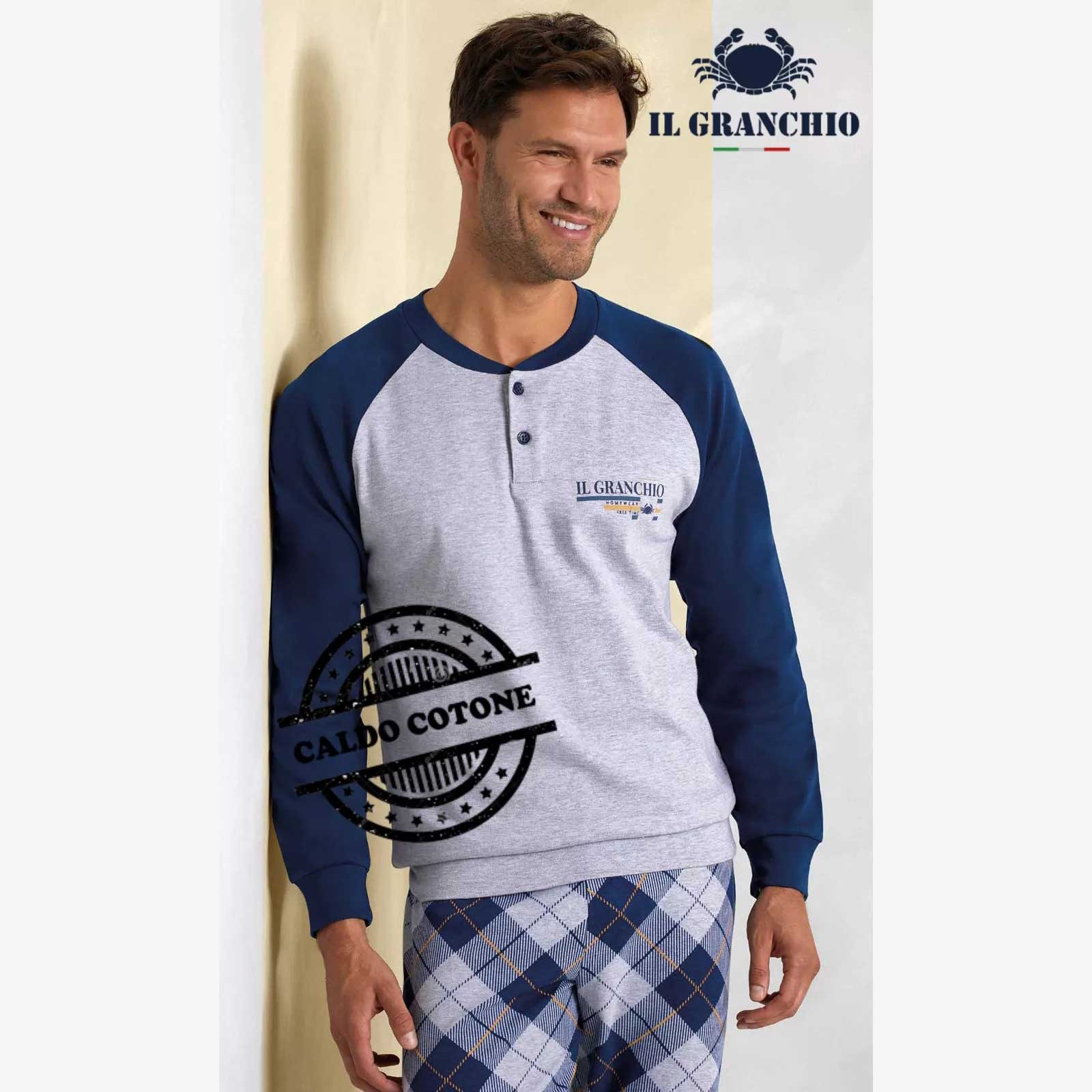 Pigiama Autunno/Inverno Uomo Il Granchio GP2067 52 Cotone interlock
