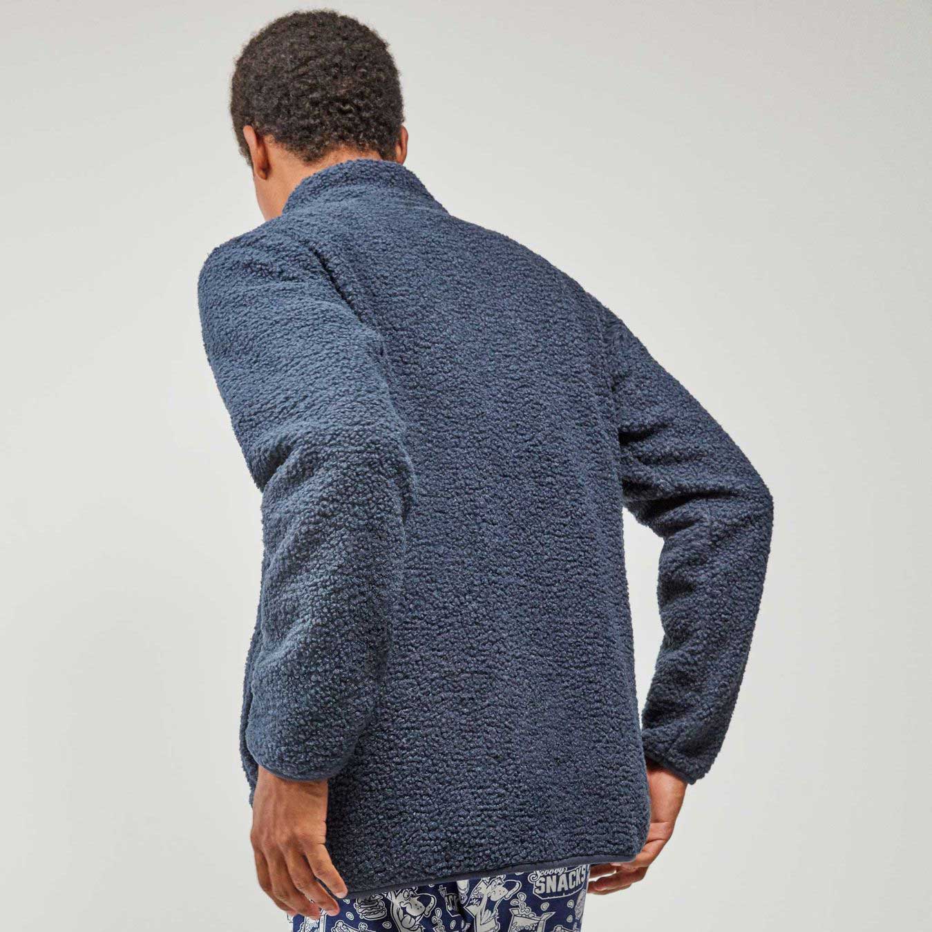 Giacca uomo modello Gisela 2/20248U S in tessuto montone e pile, con zip frontale e tasche laterali, stile casual invernale