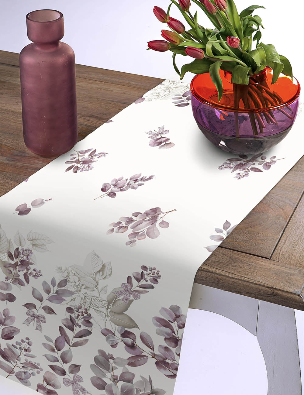 Runner Tessitura Randi Laurel – 100% Cotone Panama – Stampa Digitale – 50x150 cm