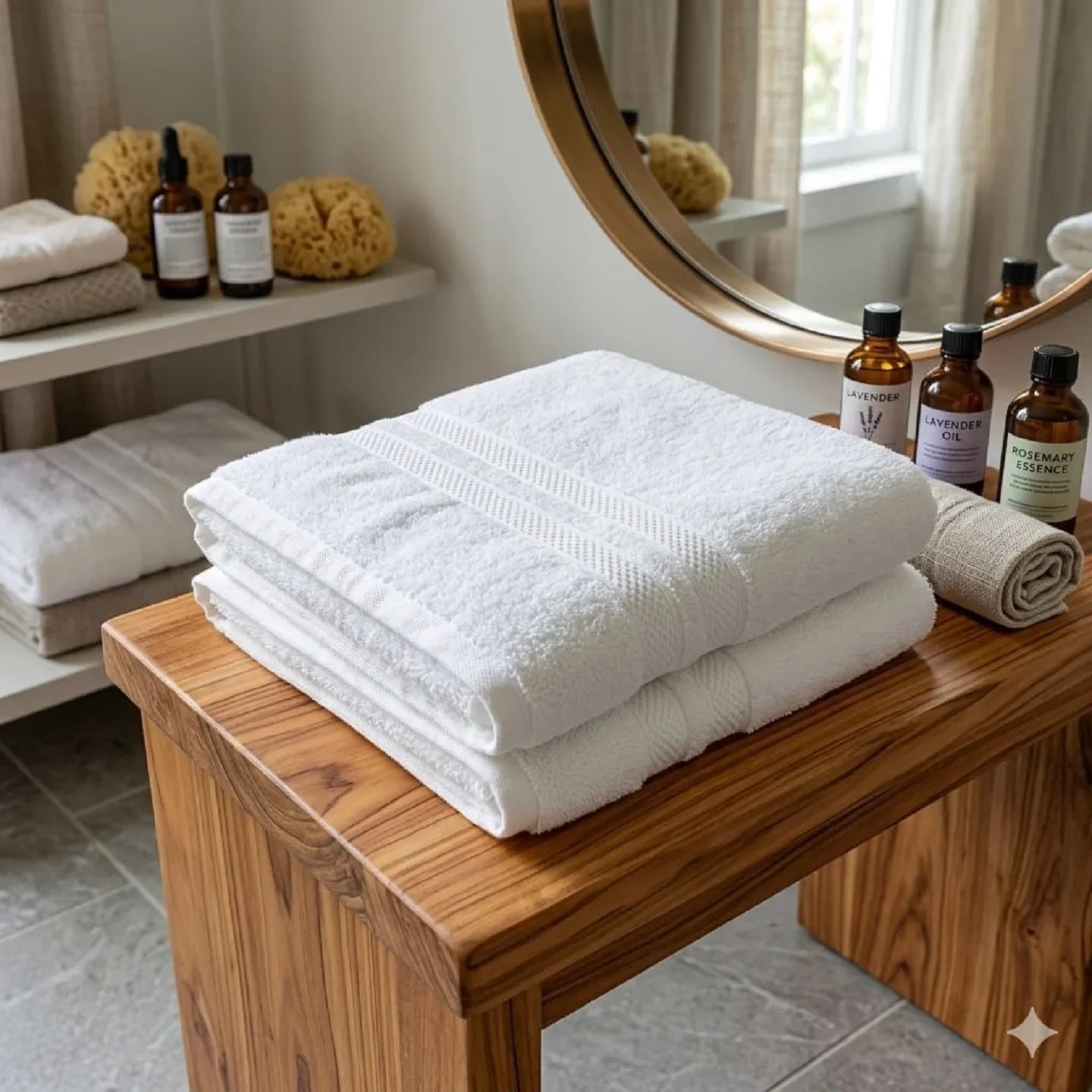 Set 6 Pezzi Asciugamani Viso Maè Via Roma 60 Hotelleria SS04050101 – Spugna di Cotone - The King Luxury