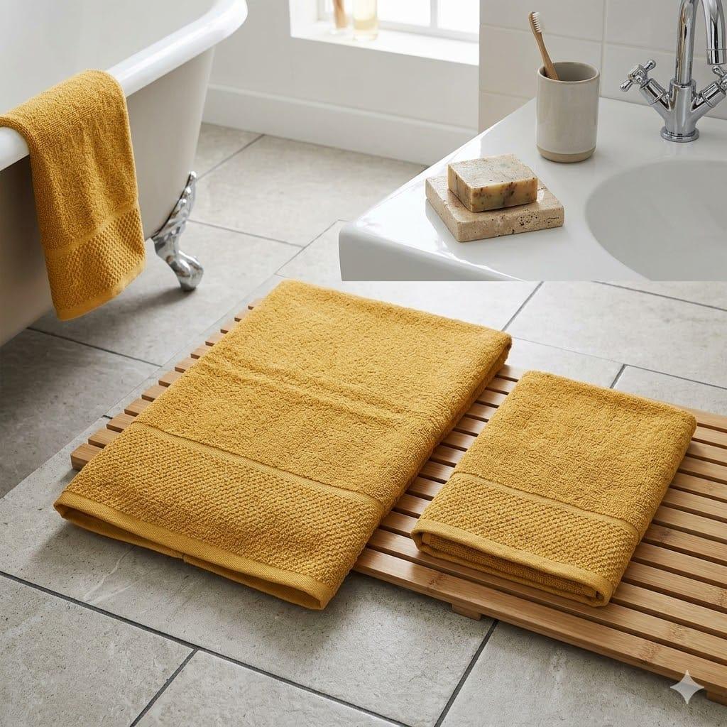 Set Asciugamani 1+1 Maestri Cotonieri Eternity Spugna di Cotone - The King Luxury