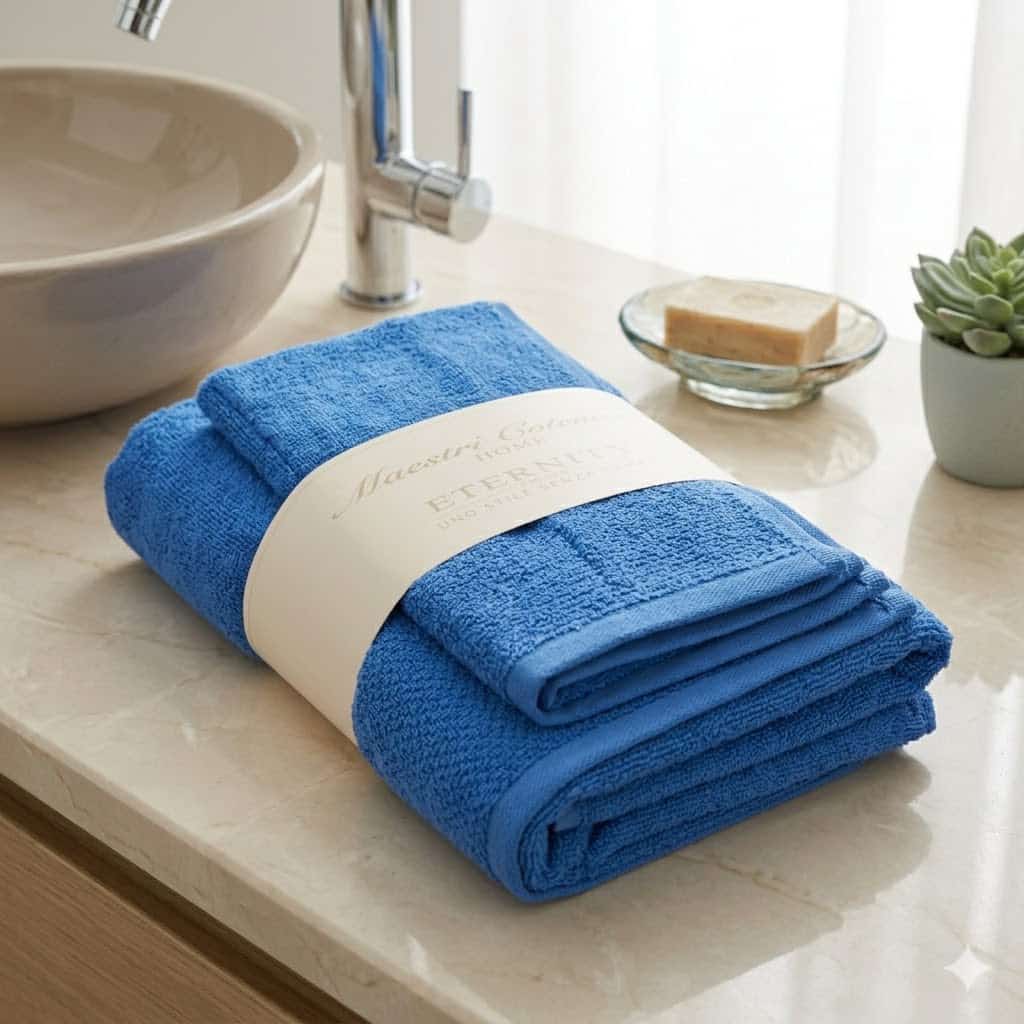 Set Asciugamani 1+1 Maestri Cotonieri Eternity Spugna di Cotone - The King Luxury