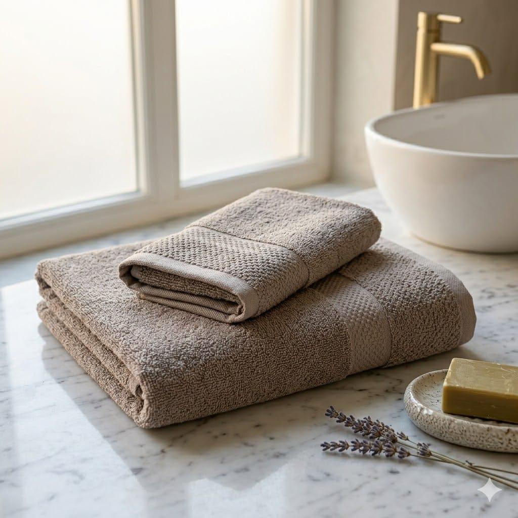 Set Asciugamani 1+1 Maestri Cotonieri Eternity Spugna di Cotone - The King Luxury