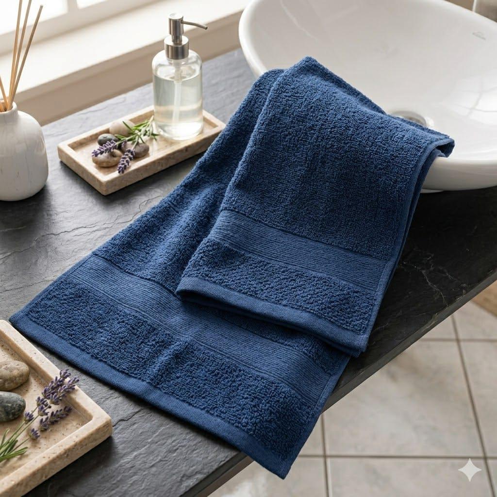 Set Asciugamani 1+1 Maestri Cotonieri Eternity Spugna di Cotone - The King Luxury