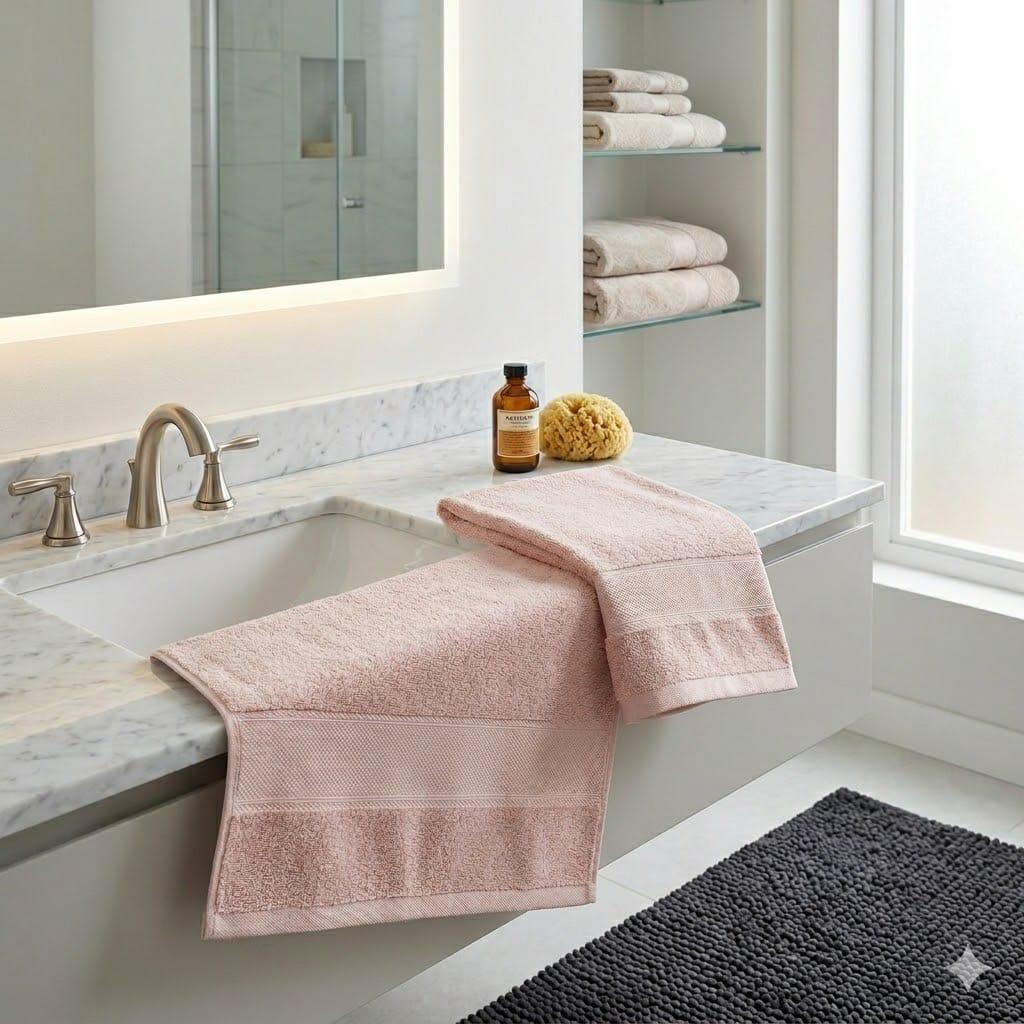 Set Asciugamani 1+1 Maestri Cotonieri Eternity Spugna di Cotone - The King Luxury